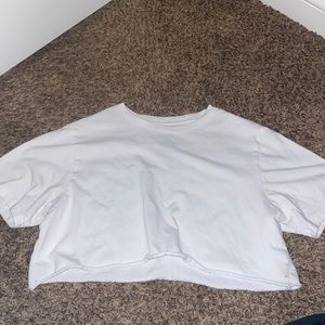 cropped white shirt